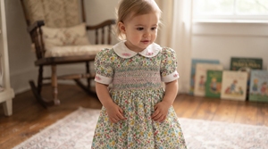 Venta al por mayor ODM OEM: Vestido floral bordado a mano para niña, estilo vintage inglés, geométrico, colorido, transpirable, para verano. - Product Image 3