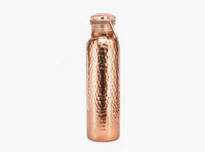 BURAQ HANDICRAT Copper Water <b>Bottle</b> 1L Design for Travel - Product Image 2
