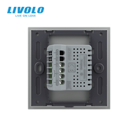 LIVOLO Interrupteur intelligent Tuya ultra-réglable de type 86 (1 gang, 2 voies) de haute qualité pour maison connectée de luxe, intensité lumineuse ajustable (normes UK/EU)