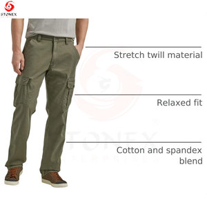 Men's <b>Cargo</b> <b>Pants</b> Premium Cotton Quick Dry Breathable Lightweight Relaxed Fit Multi Pocket Utility Trousers Casual <b>Work</b> - Product Image 5