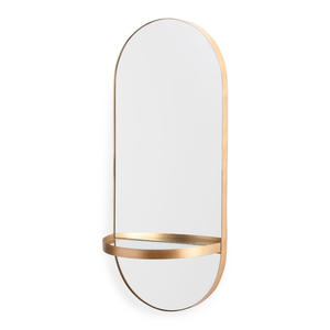 Espejo de Pared de Lujo con Marco de Hierro Arqueado de Estilo Europeo Moderno, Espejo Dorado para Bodas con Tamaño Personalizable - Product Image 4