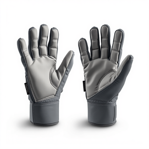 Professional Grey Field Hockey <b>Gloves</b> Plain <b>Fingerless</b> Sports <b>Gloves</b> Protective Hand wear For Players Training And Matches - Product Image 4