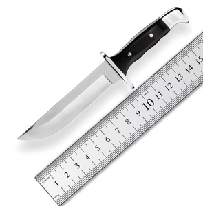 Cuchillo de Caza de Acero al Carbono Hecho a Mano de Calidad Premium, Mango de Madera, Refuerzo de Acero, Hoja Fija de Punta Caída LEGACY BLADES OEM - Product Image 1
