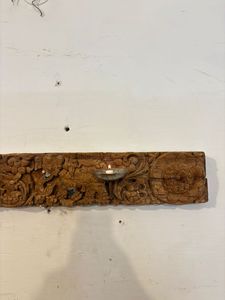 Panel de Madera de Teca Vintage, Estilo Moderno de Mediados de Siglo, Tallado en Relieve, Artesanía, Decoración de Pared para Hogar u Oficina, Muebles de Exterior - Product Image 5