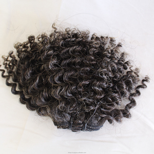 Magnifique Chevelure Humaine Vierge Remy Grise Bouclée Vietnamienne, Double Trame Faite à la Machine, 100% Naturelle, Extension Ondulée Profonde, Full Lace - Product Image 2