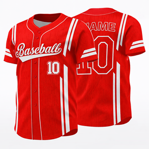 Camiseta de Béisbol Bordada Personalizada, de Secado Rápido, Transpirable, 100% Poliéster, para Clubes, Equipos, Ligas, OEM, Marca Privada, PK - Product Image 1