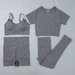 <b>Women's</b> 2 Piece Casual Set Solid Knitted Crop Top <b>Bralette</b> Shorts Leggings Breathable Polyester Quick Dry Summer Wear - Product Image 4