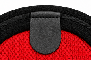 Black <b>Beret</b> Hat with Red Inner lining 100% <b>Wool</b> in Stock HIG Logo for Saudi Arabia - Product Image 4