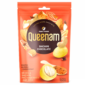 Envío Rápido de Pedidos, Proveedor Mayorista de Exportación, OEM/ODM, Chocolate Dragee HALAL, Nueces de Almendra y Anacardo Cubiertas de Chocolate Shichimi, 150G - Product Image 1