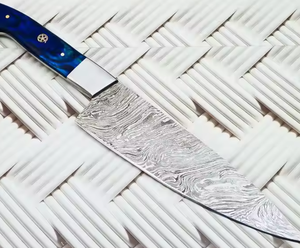 Couteau de Chef Premium LEGACY BLADES en Acier Damas, Tranchant comme un Rasoir, Manche en Bois, Conception Ambidextre, Compatible Lave-Vaisselle, Vente Directe Usine - Product Image 6