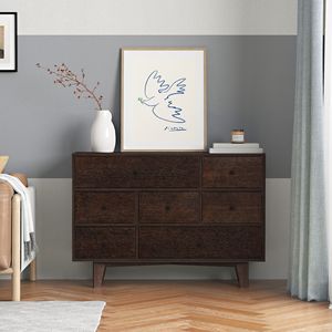 Auburn Retro manico in legno massello cassettone verniciato a spruzzo Bar Buffet stoviglie armadietti per sala da pranzo cucina corridoio - Product Image 1