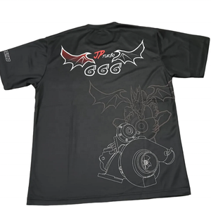 Camisetas de manga corta informales para hombre, materiales tejidos de LICRA de poliéster de alta calidad, uniformes de diseño de sublimación de servicio OEM personalizados - Product Image 2