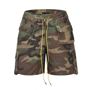 New Design High Quality Men Denim Camo Style Shorts Zipper Fly Eco-Friendly Customized Camo Print Denim Shorts For Men - Product Image 3