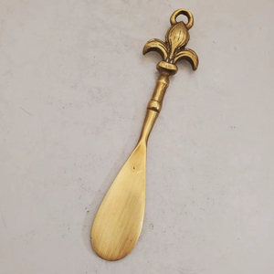 Modern Style Brass Shoe Horn Long Handle Durable Material Easy Shoe Wearing <b>Helper</b> Tool For Everyday Use - Product Image 1