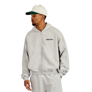 Mens Two Piece Hooded Tracksuit Full Zip Sweatshirt Long Sleeve Elastic Waist Cuffed Ankle <b>Trousers</b> Relaxed Casual Lounge Outfit - Product Image 3