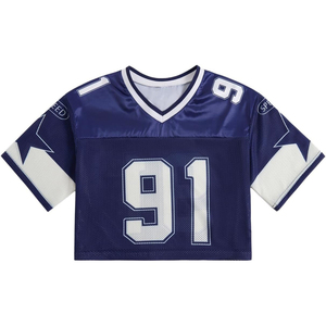 Camiseta de Fútbol de Malla Negra para Mujer, Cuello en V, Manga Corta, Número 07, Impresión Sublimada, Transpirable, Ropa Deportiva de Equipo - Product Image 6