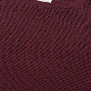เสื้อยืดคอกลมถักแขนยาวสำหรับผู้ชายสีทึบทรงสลิมฟิตลำลอง - Product Image 6