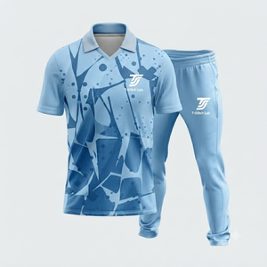 Uniforme de Cricket Sublimado Profesional, 100% Poliéster, Unisex, Personalizable con Nombre de Equipo, Manga Corta, Ajuste Atlético, Elástico, Gran Venta - Product Image 4