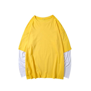เสื้อยืดแขนยาวทรงโอเวอร์ไซส์สองชั้นสไตล์วินเทจคุณภาพสูง พิมพ์ลายดิจิทัล ผ้าฝ้าย 100% สำหรับทุกเพศ ผลิตในประเทศปากีสถาน - Product Image 5