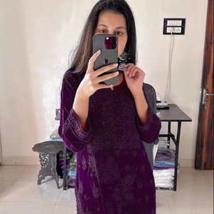 Ensemble Kurti et pantalon long brodé en Georgette avec dupatta en dentelle GPO, élégant, entièrement cousu, tenue ethnique de soirée, tailles S à 3XL - Product Image 1