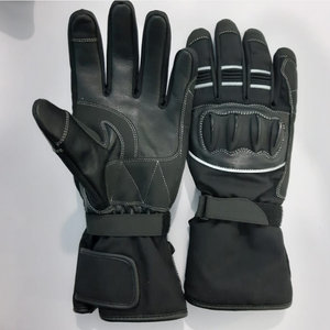 Gants de moto professionnels en cuir rigide, chauds pour l'hiver, avec manchette intégrale, de protection pour sports de plein air et course, pour motards - Product Image 5
