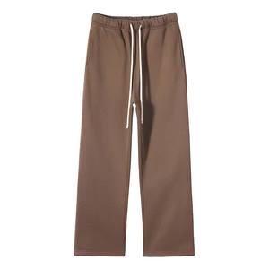 PHANTOM IMPEX Pantalon de jogging décontracté pour homme, taille élastique avec cordon de serrage, en tissu tricoté de coton doublé polaire mi-lourd pour l'automne - Product Image 3
