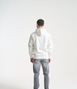 Sudadera con Capucha de Alta Calidad, Tejido Grueso, Estilo Francés, Hombros Caídos, Sin Cordones, Talla Grande para Hombre - Product Image 5