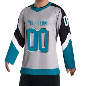 Custom Sublimated Ice Hockey Jersey Full Sleeve V-Neck Breathable Polyester Adult Unisex Team Uniforms Regular Fit - Product Image 1