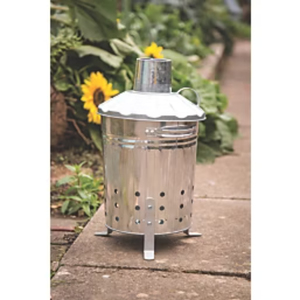 Incinerador moderno de acero galvanizado para residuos de jardín, quema basura metálica con tapa de chimenea para hojas y ramas - Product Image 3