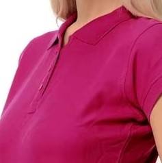 Polo côtelé pour femme, Polo en maille respirante pour femme, Polo en coton anti-boulochage pour femme, Polo infroissable pour femme - Product Image 4