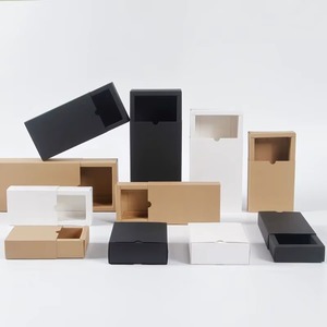 Caja de Regalo Ecológica con Cajón Deslizante de Papel Kraft, Precio de Fábrica, OEM, para Pastelería, Dulces, Chocolate, Macarons, Galletas y Postres - Product Image 2