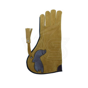 Gants professionnels Falcon avec rembourrage doux, cuir respirant, paume renforcée, construction imperméable et durable, haute qualité - Product Image 3