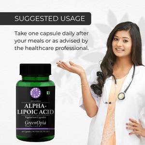 GreenOpia Acide Alpha-Lipoïque Capsules Végétariennes 60 Comprimés |   Complément alimentaire |   Soutien Antioxydant |   pour adultes |   OEM / Marque privée - Product Image 3