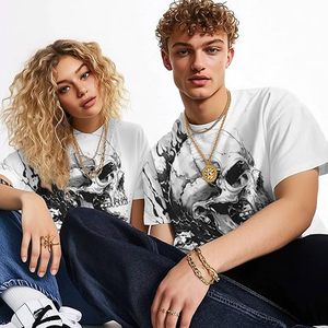 T-shirt à manches courtes pour homme, col rond, imprimé graphique tête d'ours Cloud City, coupe ample, style streetwear décontracté, 100% coton tricoté - Product Image 6