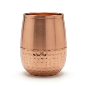 Luxury Hammered Copper Tumbler, Premium Handmade Water Glass for Hotels & Spas, Elegant Metallic <b>Drinkware</b>, Wholesale Supply - Product Image 1
