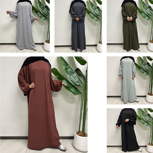 Vestido Abaya Cerrado Modest Nida 2024, Nuevo Modelo, Suave y de Primera Calidad, Vestido Musulmán Elegante para Mujer, Ropa Islámica de Dubái - Product Image 4
