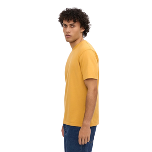 T-shirt uni à col rond et manches courtes pour homme, coupe droite classique, devant uni, décontracté, basique, personnalisable, marque privée, fabricant de vêtements en gros - Product Image 3