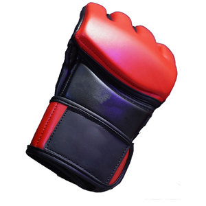 Gants de MMA en cuir PU personnalisés avec logo, vente en gros, pour l'entraînement, fabrication OEM directe d'usine, gants de combat mixte à demi-doigts - Product Image 2