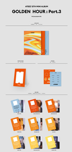 ATEEZ [GOLDEN HOUR Part.3] อัลบั้มเพลงเกาหลี POCA (พลาสติกและกระดาษ) สำหรับเด็ก - Product Image 3