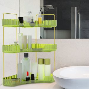 Estante Organizador de Esquina Transparente de 3 Niveles para Baño, para Maquillaje, Perfumes y Cosméticos, Diseño de Línea Bat - Product Image 2