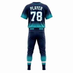 Conjunto de Uniforme de Béisbol Personalizado, Jersey y Pantalones para Hombre, Impresión Sublimada, Absorbe la Humedad, para Todas las Temporadas, Corte Regular para Adultos, Manga Corta - Product Image 2