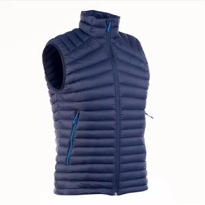 2026 Latest Wholesale High Quality Custom Made Mens Winter Polyester Filled Puffer Vest Quilted Sleeveless Waistcoat PU Leather - Product Image 6