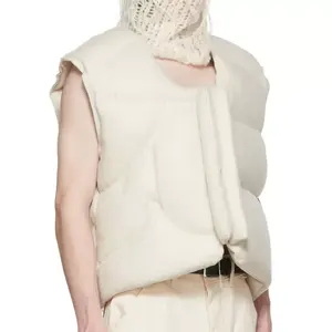 Chaleco Acolchado Ligero Personalizado al por Mayor, Chaqueta de Invierno sin Mangas para Hombre, Talla Grande, Algodón, OEM, Alta Calidad - Product Image 3