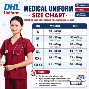 Ensemble de Blouse et Pantalon Médical Tricoté pour Infirmière, Tenue Professionnelle à Manches Courtes pour Clinique, Vêtements de Travail pour Soignants - Vente en Gros - Product Image 3