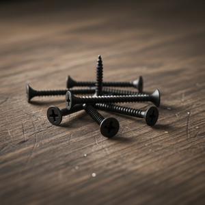 Tornillos para Paneles de Yeso de Alta Resistencia Clase 8.8 - Fijaciones de Acero con Cabeza de Trompeta y Fosfato Negro, en Pulgadas y Métricas - Product Image 1
