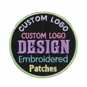 Green Money Bag Embroidered Patch Iron-On Applique Irregular Shape Cartoon Design Fabric Patch - Product Image 6