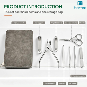 Buen Proveedor, Servicios OEM y ODM con Precio de Mayoreo, Juego de Manicura y Pedicura de Acero Inoxidable Personalizado, Nuevo y Moderno, con Bolsa - Product Image 3