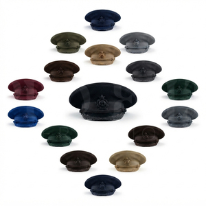 Gorra de Visera de Primera Calidad con Insignia Bordada a Mano, Gorra de Servicio Formal, Diseño Personalizado para Venta al Por Mayor - Product Image 1