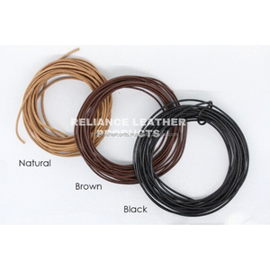 Bobine de cordon en cuir rond noir de 1 mm pour le bricolage perles breloques décoration bijoux au détail résultats et composants - Product Image 6