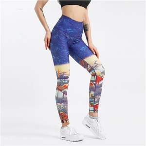 Leggings de yoga et de fitness pour femmes, taille haute, respirants, antibactériens, sans couture, pour la course à pied et la salle de sport - Spandex/Polyester, Leggings de sport BY BS - Product Image 1